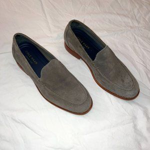Grey suede Cole Haan loafers, size 11